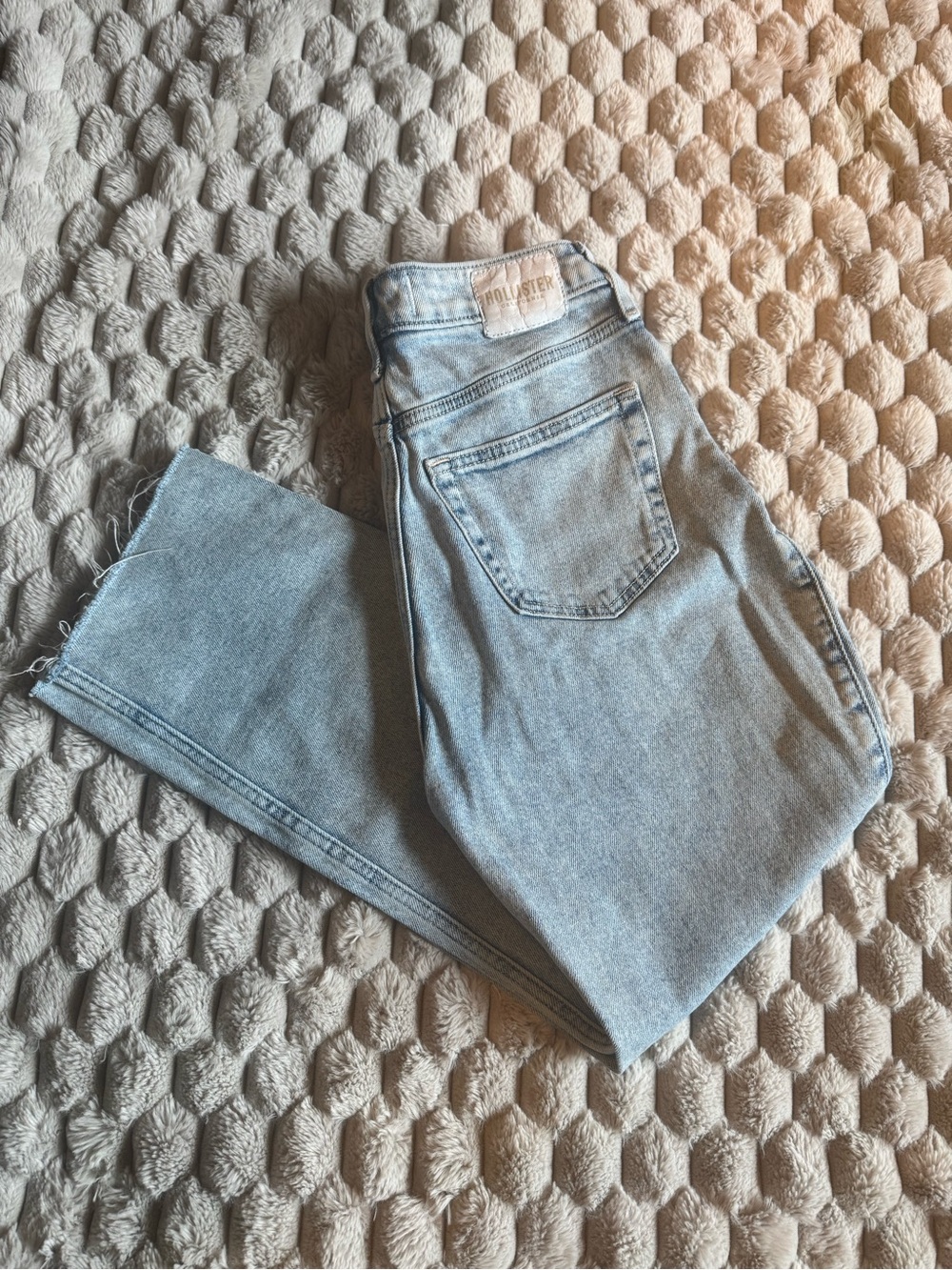 Hollister Light Blue Washed Denim Jeans High Rise